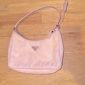 Pink Prada re nylon 2005 edition saffiano leather